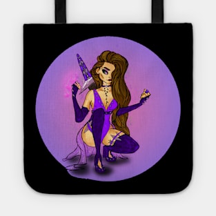 i believe in fairies (purple fairy) Tote