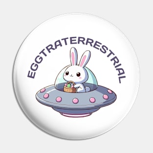 Eggtraterrestrial easter bunny Pin