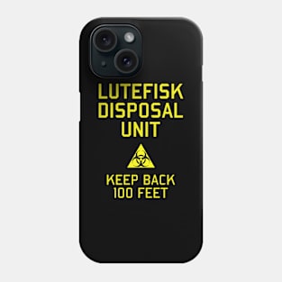 Lutefisk Disposal Unit Funny Norwegian Swedish Food Phone Case