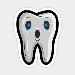 Wondering Dentists Tooth Ghost Halloween Magnet