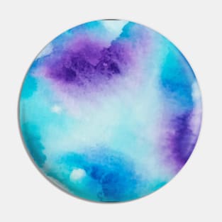 Blue and Purple Watercolor Splashes Pin