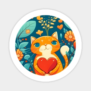 You're The Cat Meow Of My Heart - Love Cats Magnet