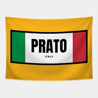 Prato City in Italian Flag Colors Tapestry