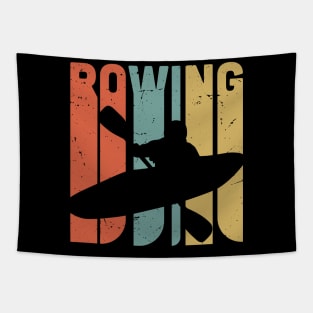 Retro Rowing design, vintage rowing athlete gift, textured rowing Tapestry