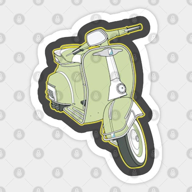 Stickers Northwest - Retro Vespa Sticker – Kitchen Store & More