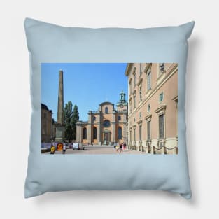 The Church of Saint Nicholas, Stockholm, Sweden Pillow