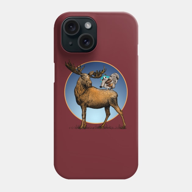 Moose and Squirrel Phone Case by theDarkarts