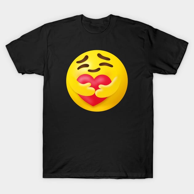 Hugging Hands Blush Face Emoji T Shirt Hugging Hands Blush Face Emoji T Shirt