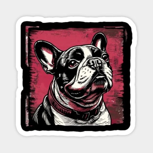 Retro Art French Bulldog Dog Lover Magnet