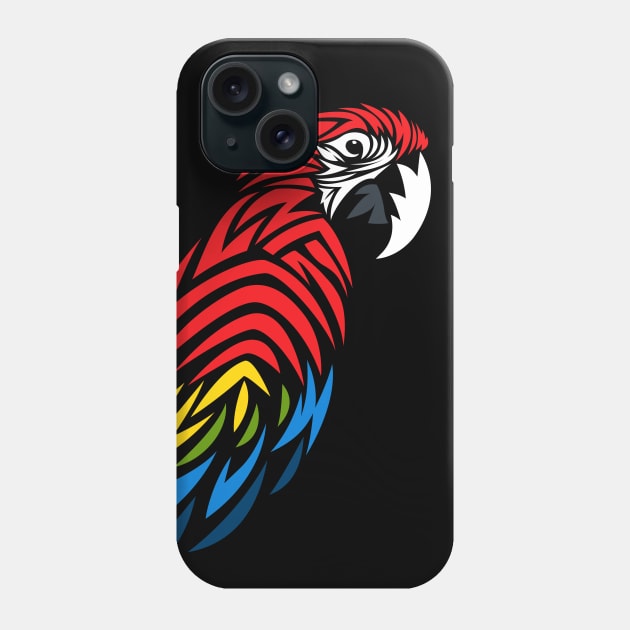 Tribal Macaw Phone Case by albertocubatas