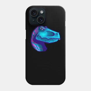 Dinosaur Blue Neon Phone Case