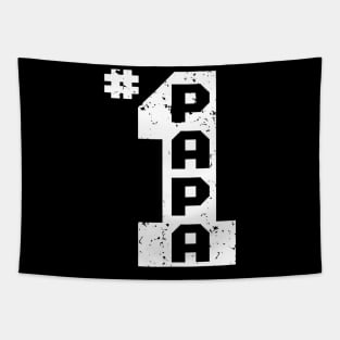 #1 Papa Number One Papa Dad Father Grandpa Father's Day Gift Tapestry