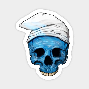 Smurf Skull Magnet