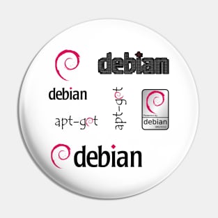 debian sticker set Pin