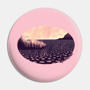 Pink Purple Rainy Ketchikan Pin