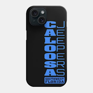 Light Blue Vertical Logo Phone Case