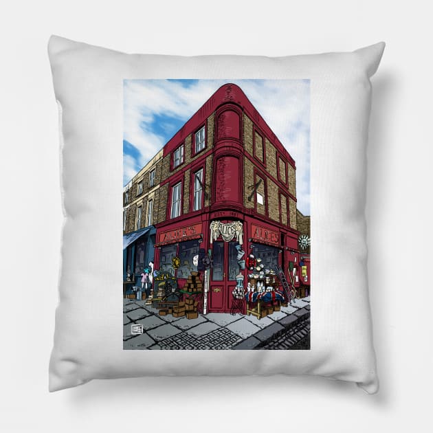 British Shop Pillow by matjackson