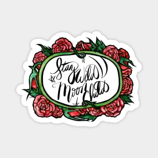 Stay Wild Moon Child Rose Ring Magnet