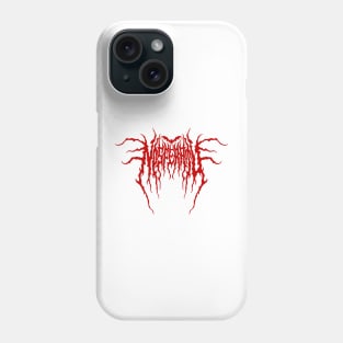 Black Metal Nosferatu (Red Text) Phone Case