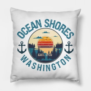 OCEAN SHORES WASHINGTON EST 1970 Pillow