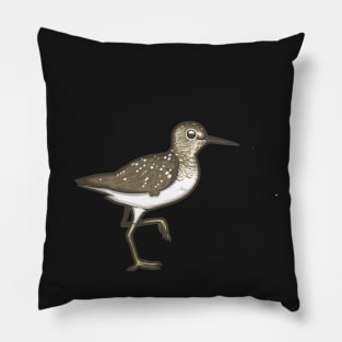 Solitary Sandpiper Pillow