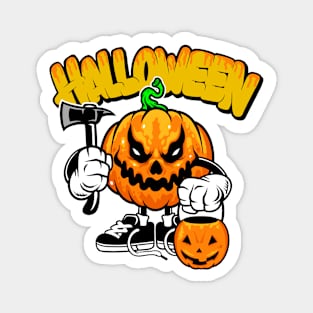 Halloween cool pumpkin Magnet