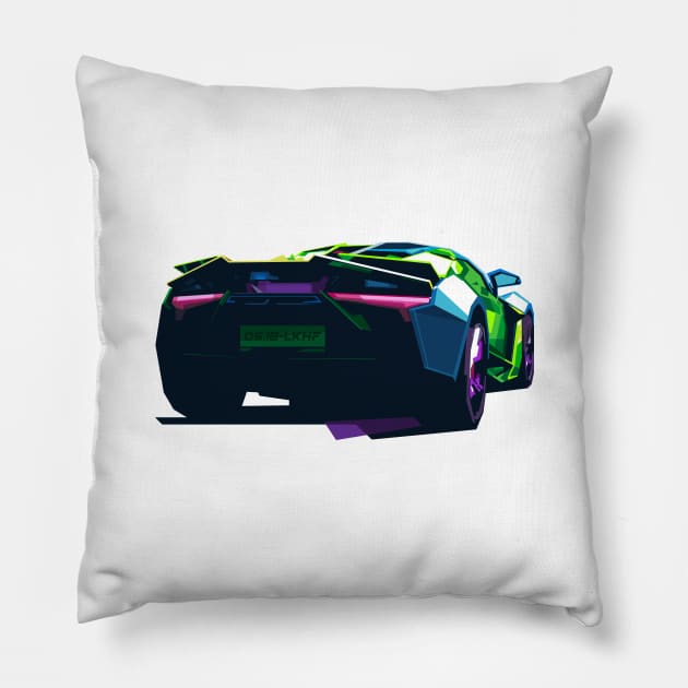 Supercars Pillow by Alkahfsmart