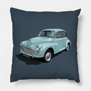 Morris Minor in bermuda blue Pillow