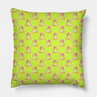 Watercolor Sloth Turtle Pattern Pillow