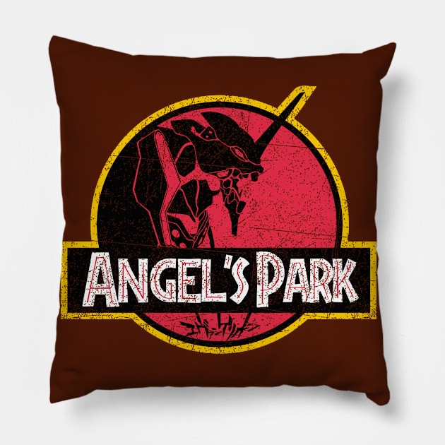 Angel's Park Pillow by RafaRodrix