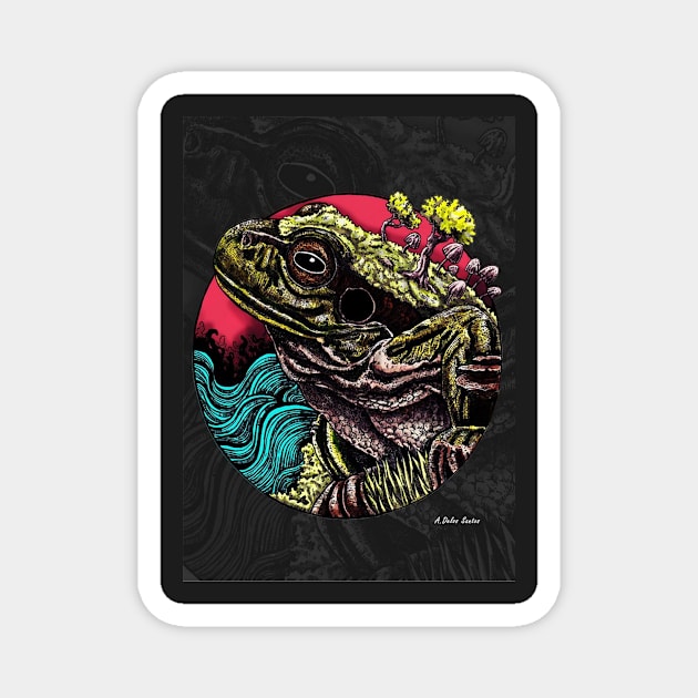 Frog Magnet by A.Delos Santos Artworks