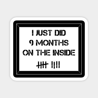 I Just DId 9 Months on the Inside Magnet