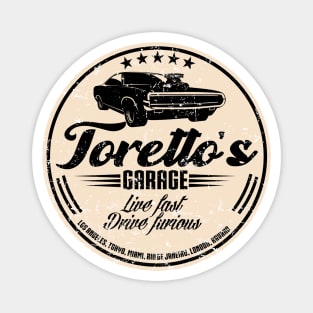 Toretto's garage Magnet