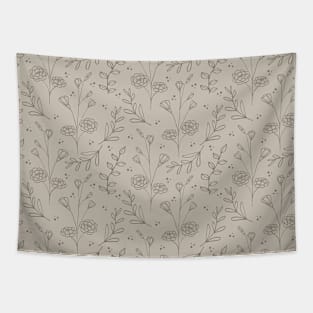 Hand drawn floral pattern vintage style Tapestry