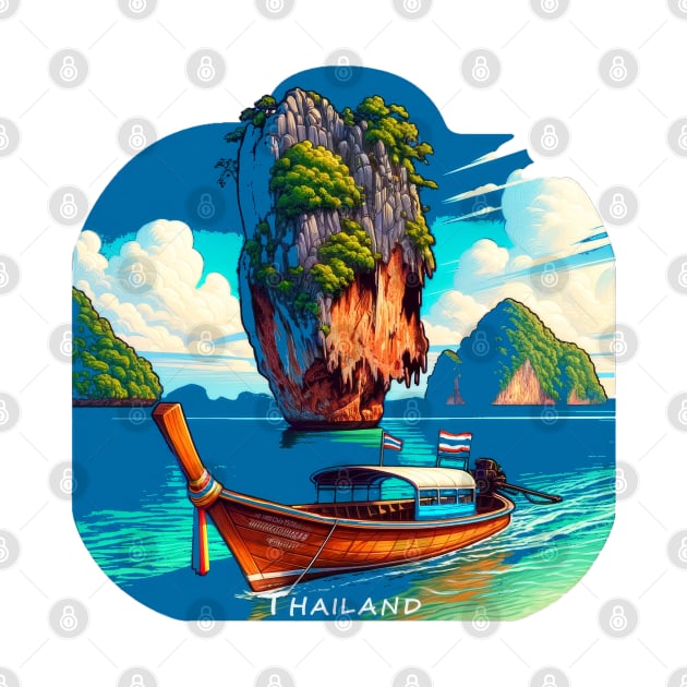 Thailand's Tropical Paradise - Sticker by POD24