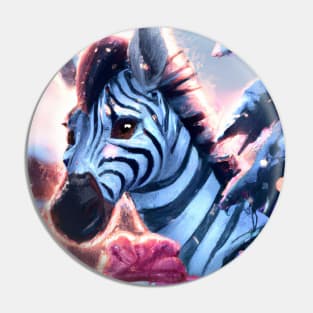 Cute Zebra Drawing Pin