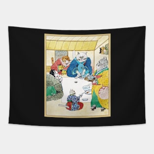 Japanese Cats Tapestry