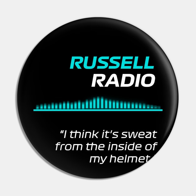 Sweat - George Russell F1 Radio Pin by F1LEAD