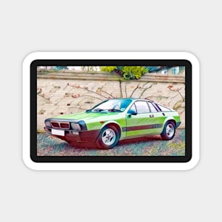 Lancia Beta Montecarlo Sports Car Magnet