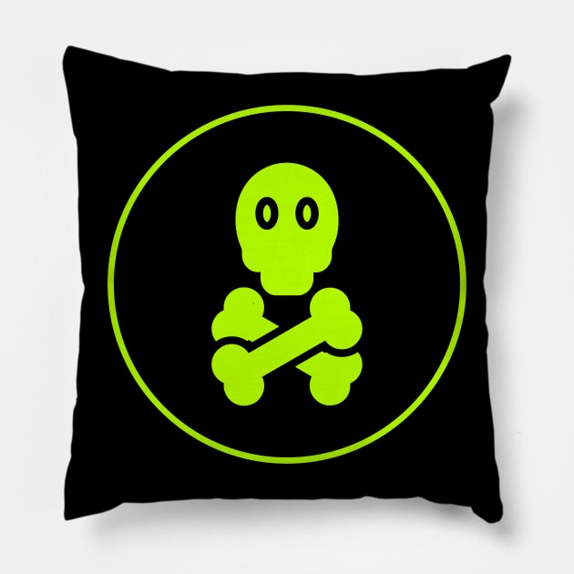 Crossbones Pillow by Oolong