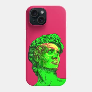 David Skull Interactive Magenta&Green Filter T-Shirt #2 By Red&Blue Phone Case