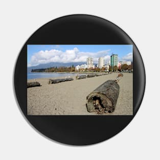 The Sands of English Beach, Vancouver City, Canada Pin