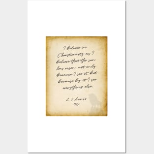 Aslan Narnia CS Lewis Quote Poster for Sale by MaximallyGreat