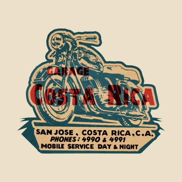 Vintage Costa Rican Moto Shop by Kujo Vintage