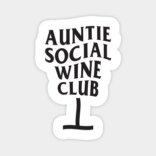 8ts Auntie Social Wine Club Magnet