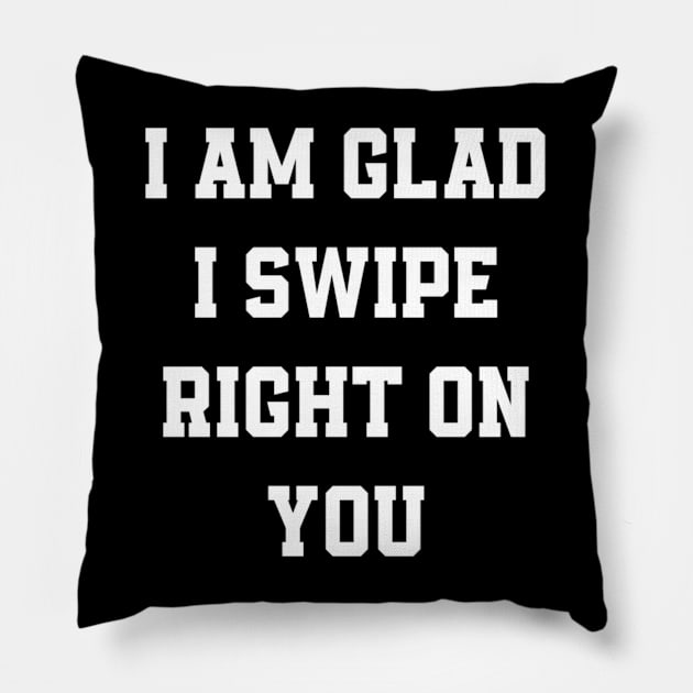 I am glad I swipe right on you Pillow by sukhendu.12