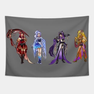 RWBY Art Nouveau Team 2 Tapestry