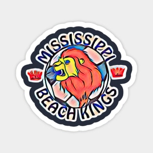 Mississippi Beach Kings Soccer Magnet