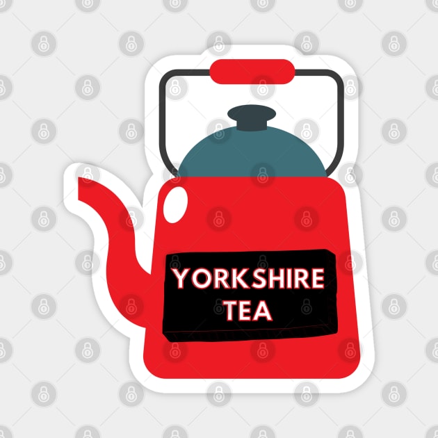 Yorkshire Tea Teapot Magnet by applebubble