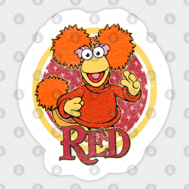 RED - Fraggle Rock - Sticker